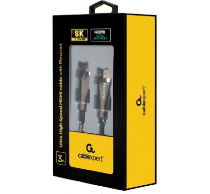 Cablexpert Кабель мультимедійний HDMI to HDMI 3.0m V.2.1 Premium Cablexpert (CCBP-HDMI8K-3M)