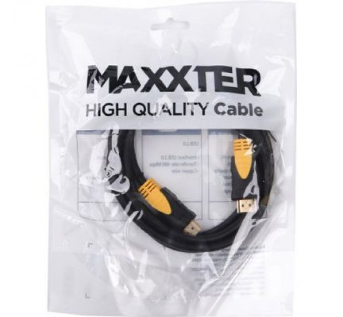 Maxxter Кабель мультимедійний HDMI to HDMI 1.0m V2.0 Maxxter (VP-HDMI-1M)