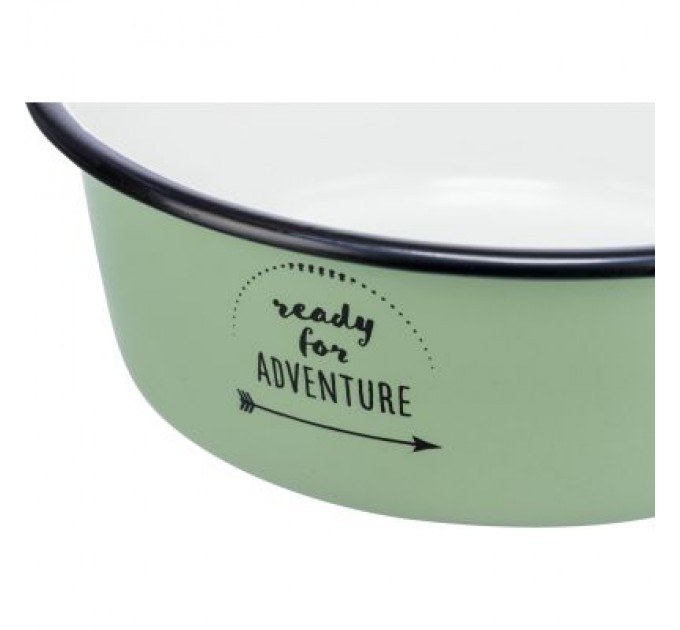 Trixie Посуд для котів Trixie Миска металева 300 мл/12 см (зелена) (4047974252116)