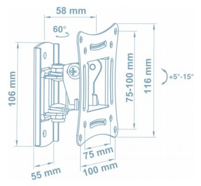 Walfix Кронштейн Walfix R-243B