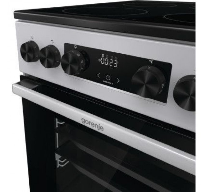 Gorenje Плита Gorenje GEC5C41SG електрична склокерамічна, 70л, 50x60см, дисплей, прог (GEC5C41SG)