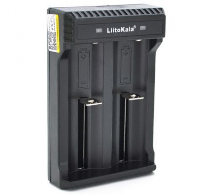 Liitokala Зарядний пристрій для акумуляторів Liitokala 2 Slots, LED, Li-ion, 10430/10440/14500/16340/17670/18500/18650/26650/25500/26700 (Lii-L2)