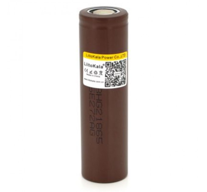Акумулятор 18650 3000mAh (2850-3000mah), 30A, 3.7V (2.75-4.2V), Brown, PVC BOX Liitokala (Lii-HG2)