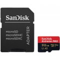 SanDisk Карта пам'яті SanDisk 512 GB microSDXC UHS-I U3 Extreme Pro+SD Adapter (SDSQXCD-512G-GN6MA)