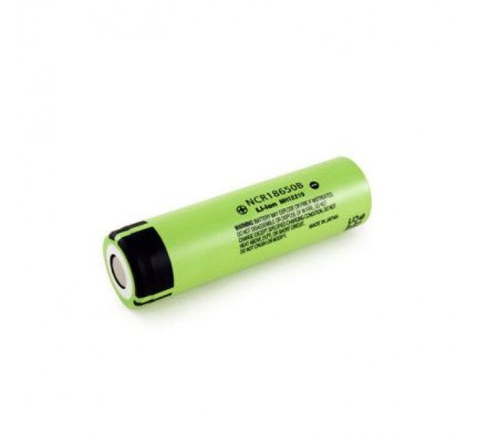 Panasonic Акумулятор 18650 1500mAh, TipTop, 6.8A, 4.2/3.6/2.5V, green, OEM Panasonic (NCR18650B / 23970)