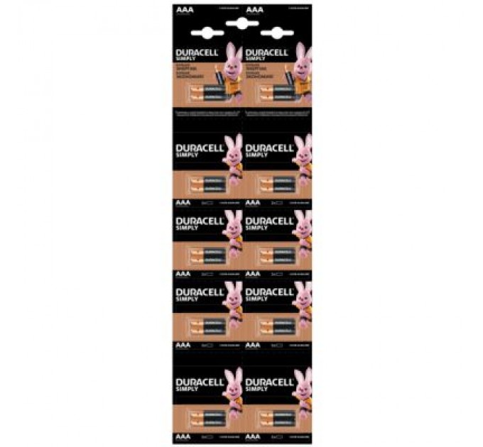 Duracell Батарейка Duracell AAA MN2400 LR03 (плакат 2*10) * 20 (5011646)
