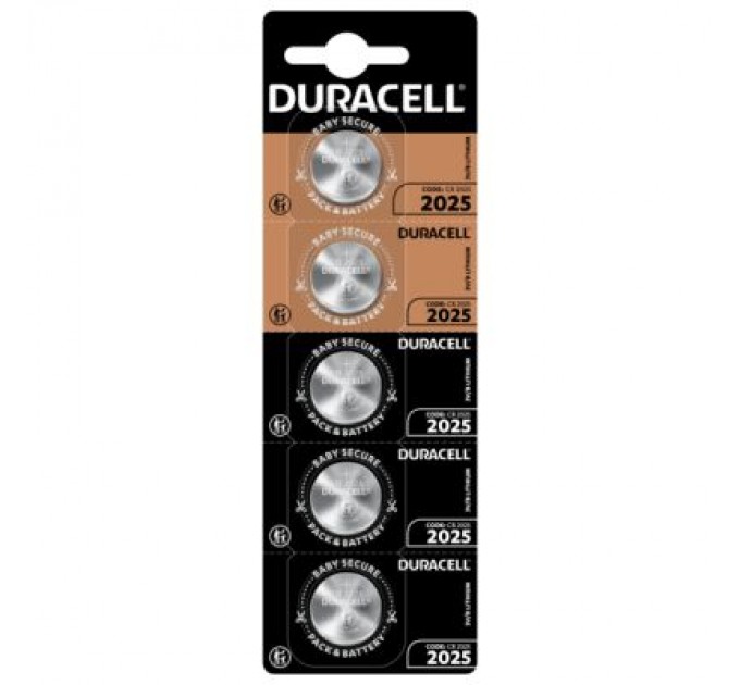Duracell Батарейка Duracell CR 2025 / DL 2025 * 5 (5010980)