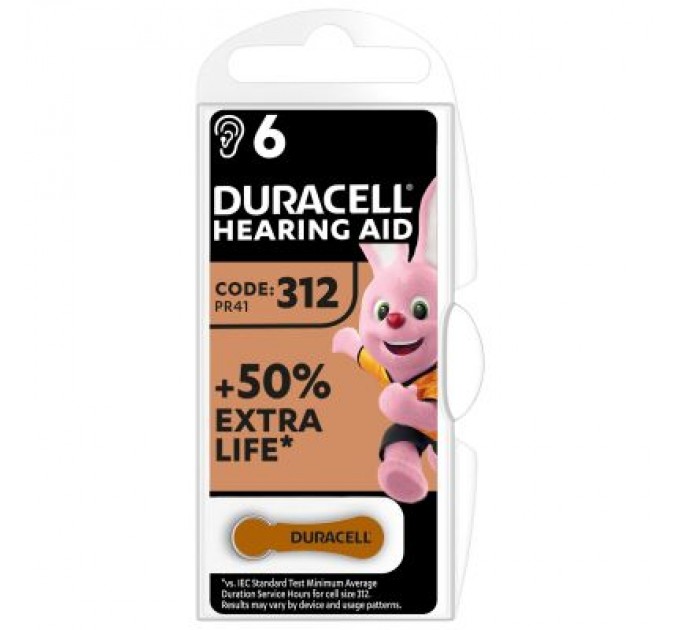 Duracell Батарейка Duracell PR41 / 312 * 6 (5007516/5011449)