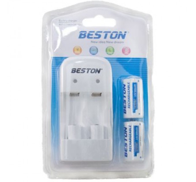 Beston Зарядний пристрій для акумуляторів Beston BST-CD643 2slots for CR123A LiFePo + 2 акумулятора CR123A (AAB1885)