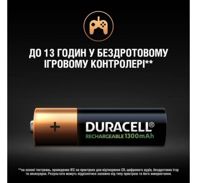 Акумулятор Duracell AA HR6 1300mAh * 4 (5007324)