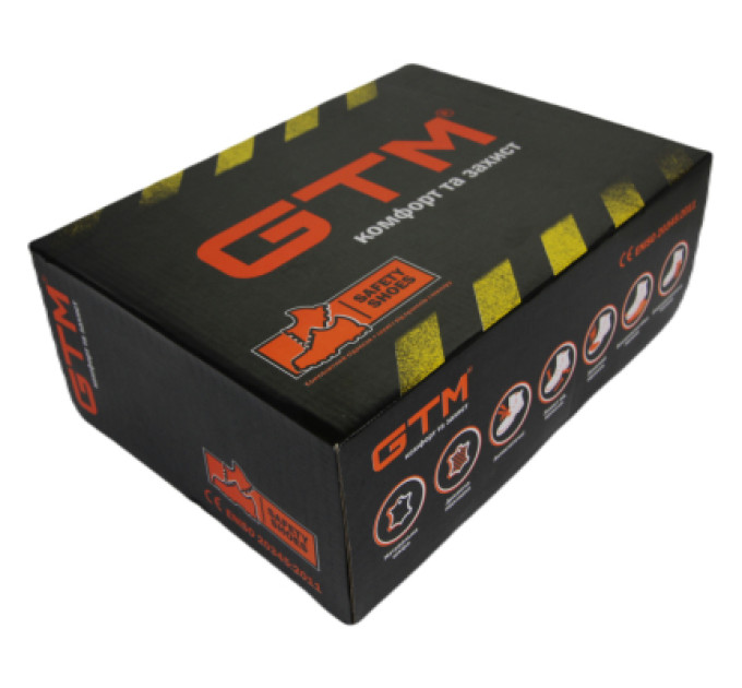 GTM Черевики робочі GTM з металевим носком, р.45 SM-079 (SM-079-45)