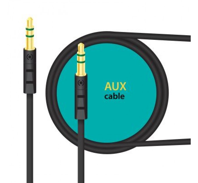 Piko Кабель мультимедійний AUX 1.0m CB-AB11 black Piko (1283126489150)