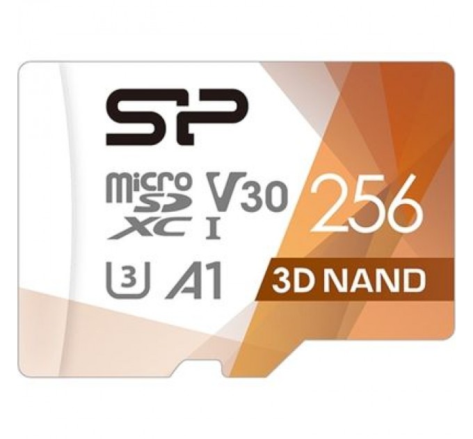 Карта пам'яті Silicon Power 256Gb microSDXC U3 A1 V30 Superior Color 100R/80W + adapter (SP256GBSTXDU3V20AB)