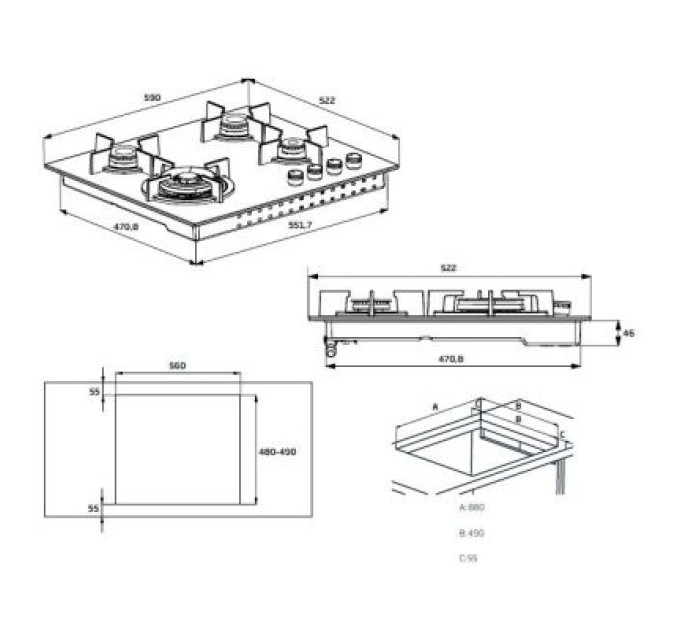 Beko Варочна поверхня Beko HILW64225S