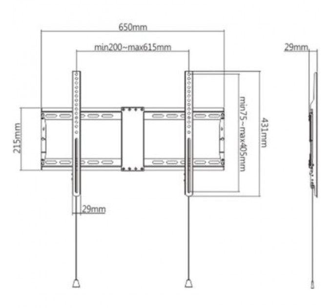 Кронштейн Gembird WM-80F-01