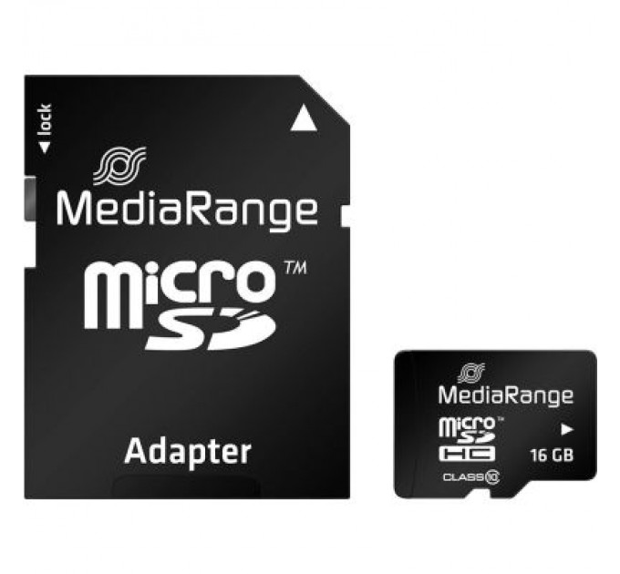 Mediarange Карта пам'яті Mediarange 16GB microSD class 10 (MR958)