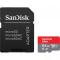 SanDisk Карта пам'яті SanDisk 64GB microSD class 10 UHS-I Ultra (SDSQUAB-064G-GN6MA)