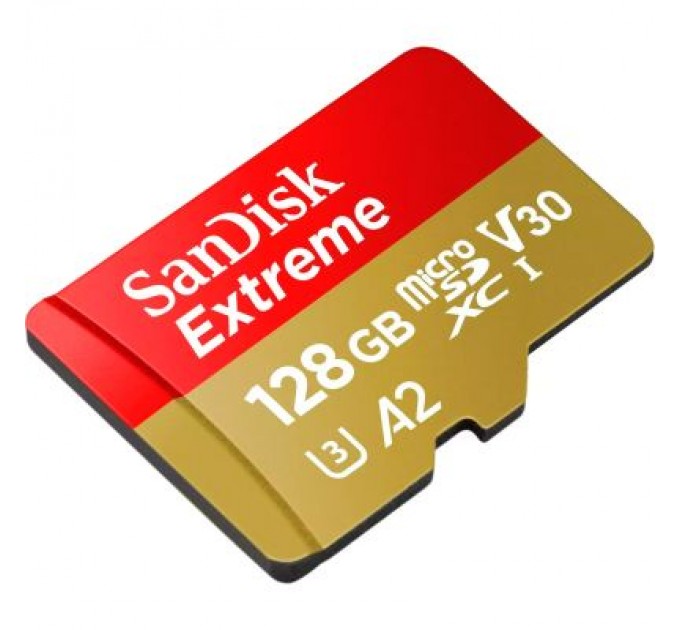 SanDisk Карта пам'яті SanDisk 128GB microSD class 10 UHS-I Extreme For Action Cams and Dro (SDSQXAA-128G-GN6AA)