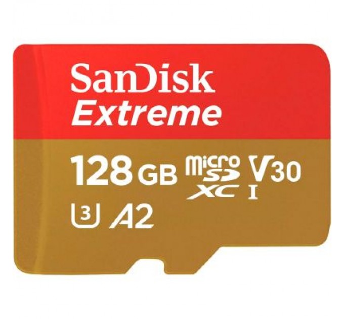 SanDisk Карта пам'яті SanDisk 128GB microSD class 10 UHS-I Extreme For Action Cams and Dro (SDSQXAA-128G-GN6AA)
