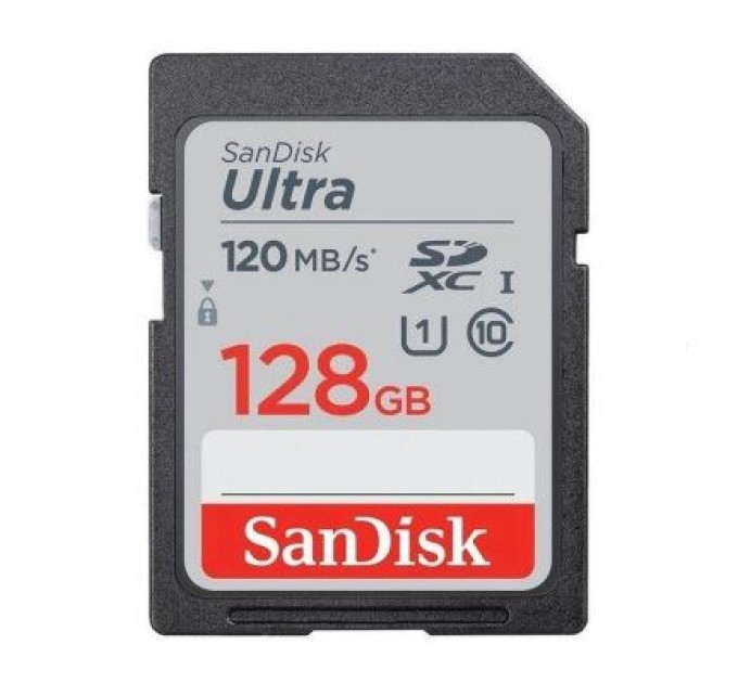 SanDisk Карта пам'яті SanDisk 128GB SD class 10 UHS-I Extreme Ultra (SDSDUNB-128G-GN6IN)