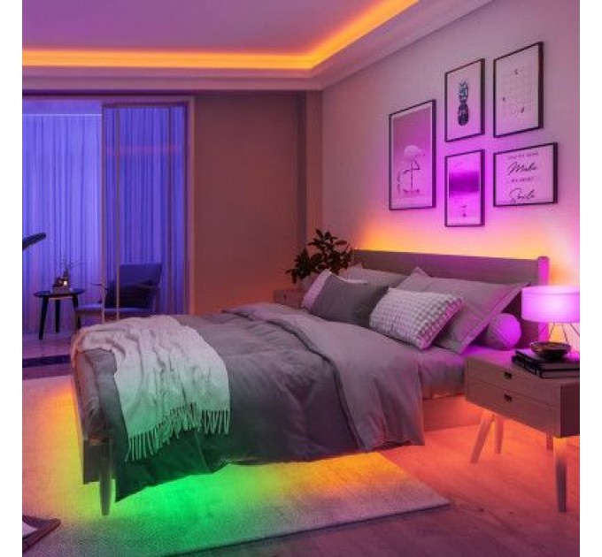 Govee Світлодіодна стрічка Govee RGBIC Basic Wi-Fi + Bluetooth LED Strip Light With Protective Coating 10м Білий (H619C3D1)