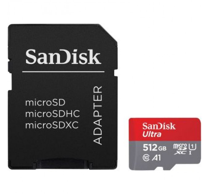 SanDisk Карта пам'яті SanDisk 512GB microSDXC class 10 UHS-I Ultra (SDSQUAC-512G-GN6MA)
