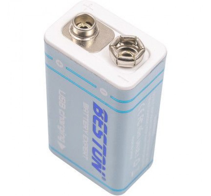 Beston Акумулятор Крона 9V USB Type-C 1000mah Li-ion Beston (9VC-10VC/AA620289)