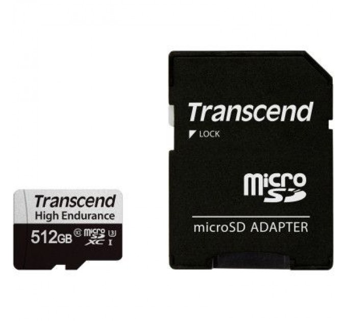 Transcend Карта пам'яті Transcend 512GB microSDXC class 10 UHS-I U3 High Endurance (TS512GUSD350V)