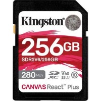 Карта пам'яті Kingston 256GB SDXC class 10 UHS-II U3 Canvas React Plus (SDR2V6/256GB)