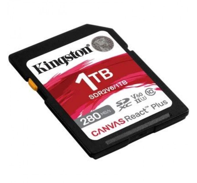 Карта пам'яті Kingston 1TB SDXC class 10 UHS-II U3 Canvas React Plus (SDR2V6/1TB)