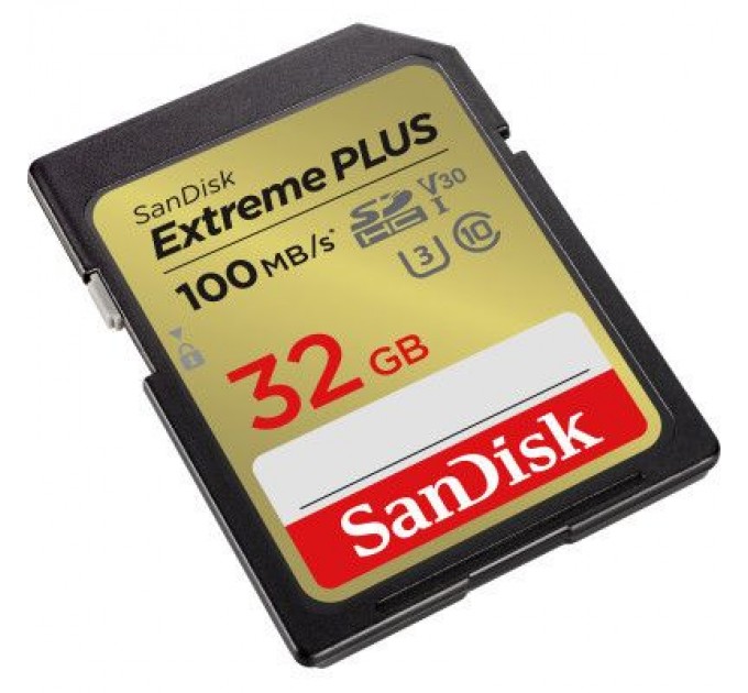 Карта пам'яті SanDisk 32GB SDXC class 10 Extreme PLUS (SDSDXWT-032G-GNCIN)