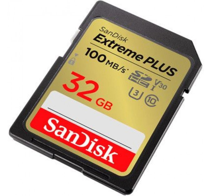 Карта пам'яті SanDisk 32GB SDXC class 10 Extreme PLUS (SDSDXWT-032G-GNCIN)