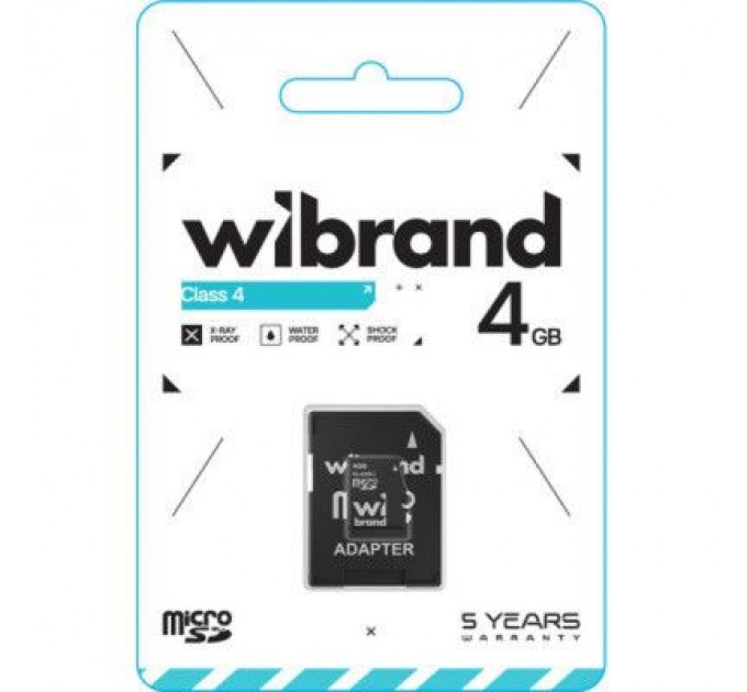 Wibrand Карта пам'яті Wibrand 4GB microSD class 4 (WICDC4/4GB-A)