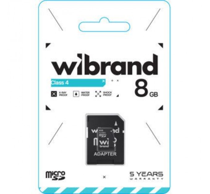 Wibrand Карта пам'яті Wibrand 8GB microSD class 4 (WICDC4/8GB-A)