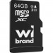 Wibrand Карта пам'яті Wibrand 64GB mictoSD class 10 UHS-I (WICDXU1/64GB)