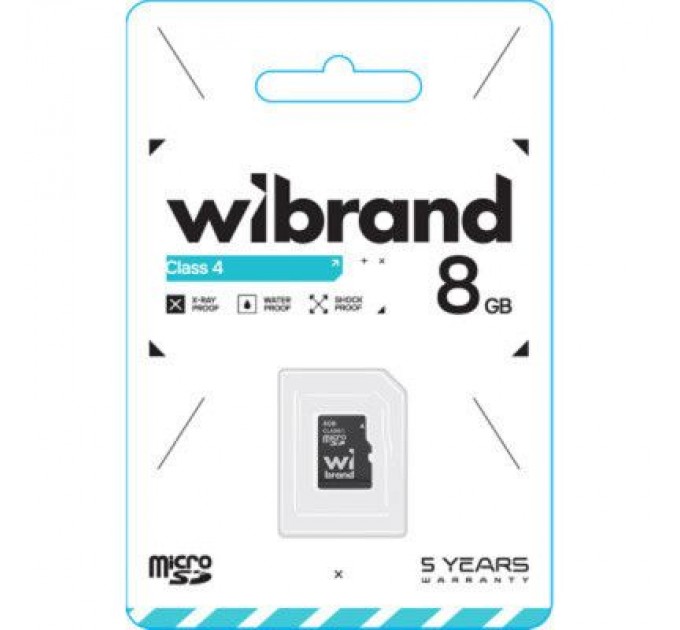 Wibrand Карта пам'яті Wibrand 8GB mictoSD class 4 (WICDC4/8GB)