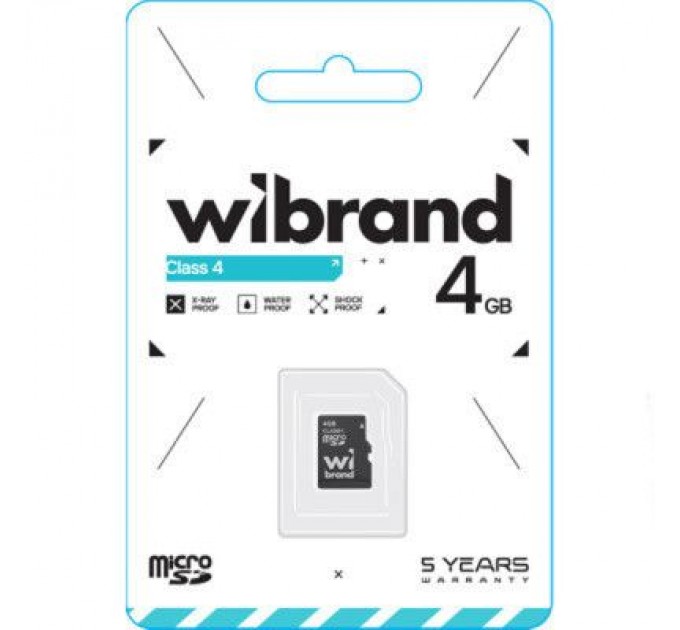 Wibrand Карта пам'яті Wibrand 4GB mictoSD class 4 (WICDC4/4GB)