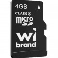 Wibrand Карта пам'яті Wibrand 4GB mictoSD class 4 (WICDC4/4GB)