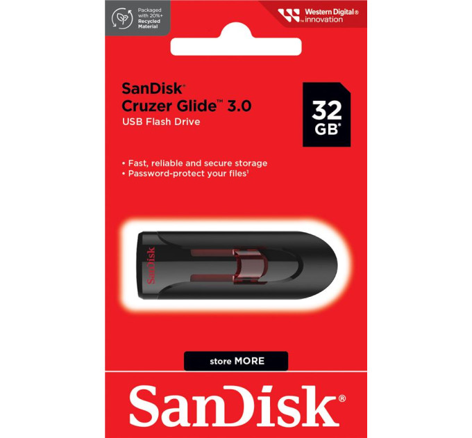 SanDisk USB флеш накопичувач SanDisk 32GB Glide USB 3.0 (SDCZ600-032G-G35)