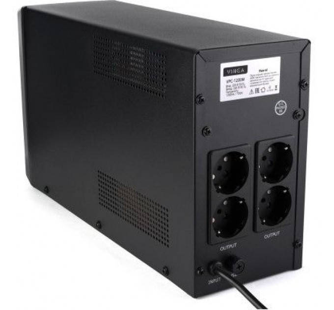 Vinga Пристрій безперебійного живлення Vinga LCD 1200VA metal case (VPC-1200M)