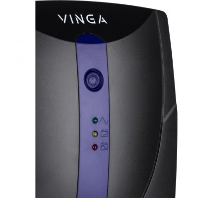 Vinga Пристрій безперебійного живлення Vinga LED 600VA plastic case with USB (VPE-600PU)