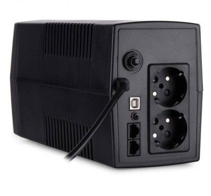 Vinga Пристрій безперебійного живлення Vinga LED 800VA plastic case with USB (VPE-800PU)