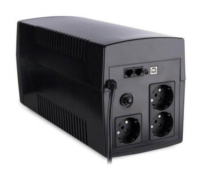 Vinga Пристрій безперебійного живлення Vinga LED 1200VA plastic case with USB (VPE-1200PU)