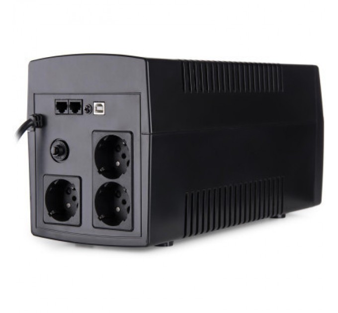 Vinga Пристрій безперебійного живлення Vinga LED 1200VA plastic case with USB (VPE-1200PU)