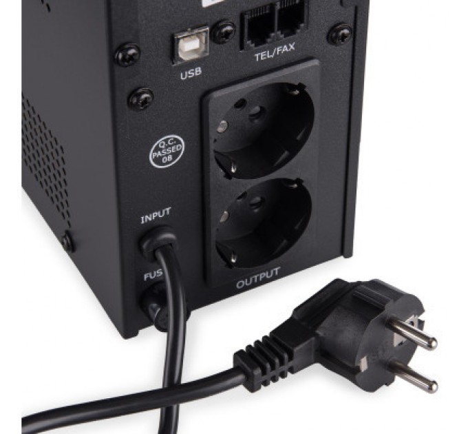 Vinga Пристрій безперебійного живлення Vinga LED 600VA metal case with USB (VPE-600MU)