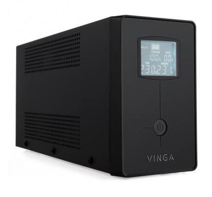 Vinga Пристрій безперебійного живлення Vinga LCD 600VA metal case with USB (VPC-600MU)