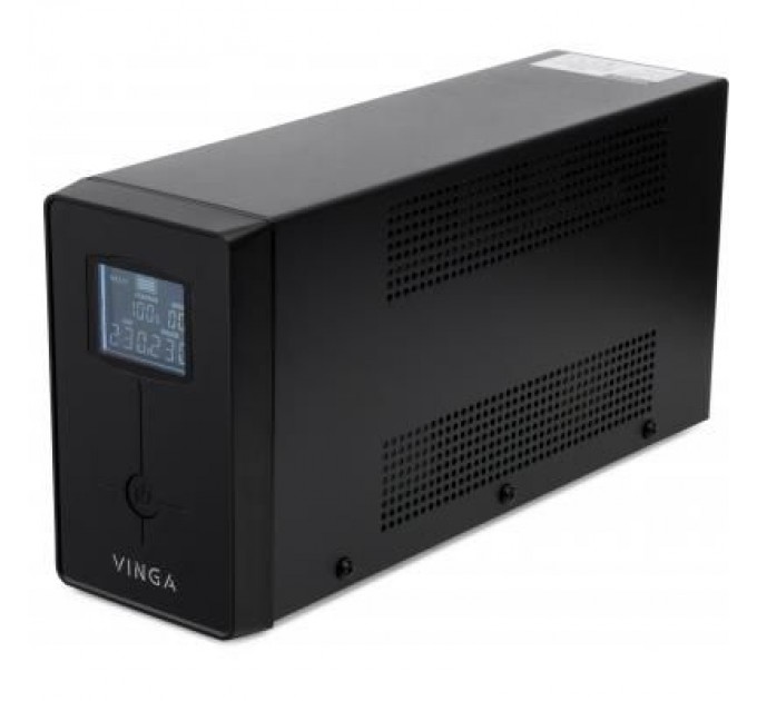 Vinga Пристрій безперебійного живлення Vinga LCD 600VA metal case with USB (VPC-600MU)