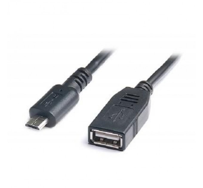 REAL-EL Дата кабель OTG USB 2.0 AF to Micro 5P 0.1m REAL-EL (EL123500014)