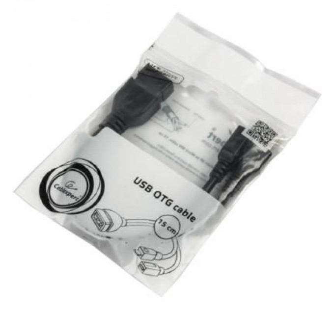 Cablexpert Дата кабель OTG USB 2.0 AF to Micro 5P M+F 0.15m Cablexpert (A-OTG-AFBM-04)