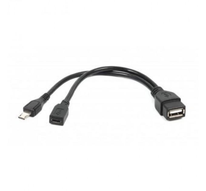 Cablexpert Дата кабель OTG USB 2.0 AF to Micro 5P M+F 0.15m Cablexpert (A-OTG-AFBM-04)